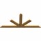 Ekena Millwork Saratoga Rough Sawn Timber Gable Bracket, Western Red Cedar, 96"W x 44"H x 2"D x 6"F, 11/12 Pitch GBW096X44X0206SAR00RWR - alternate 4